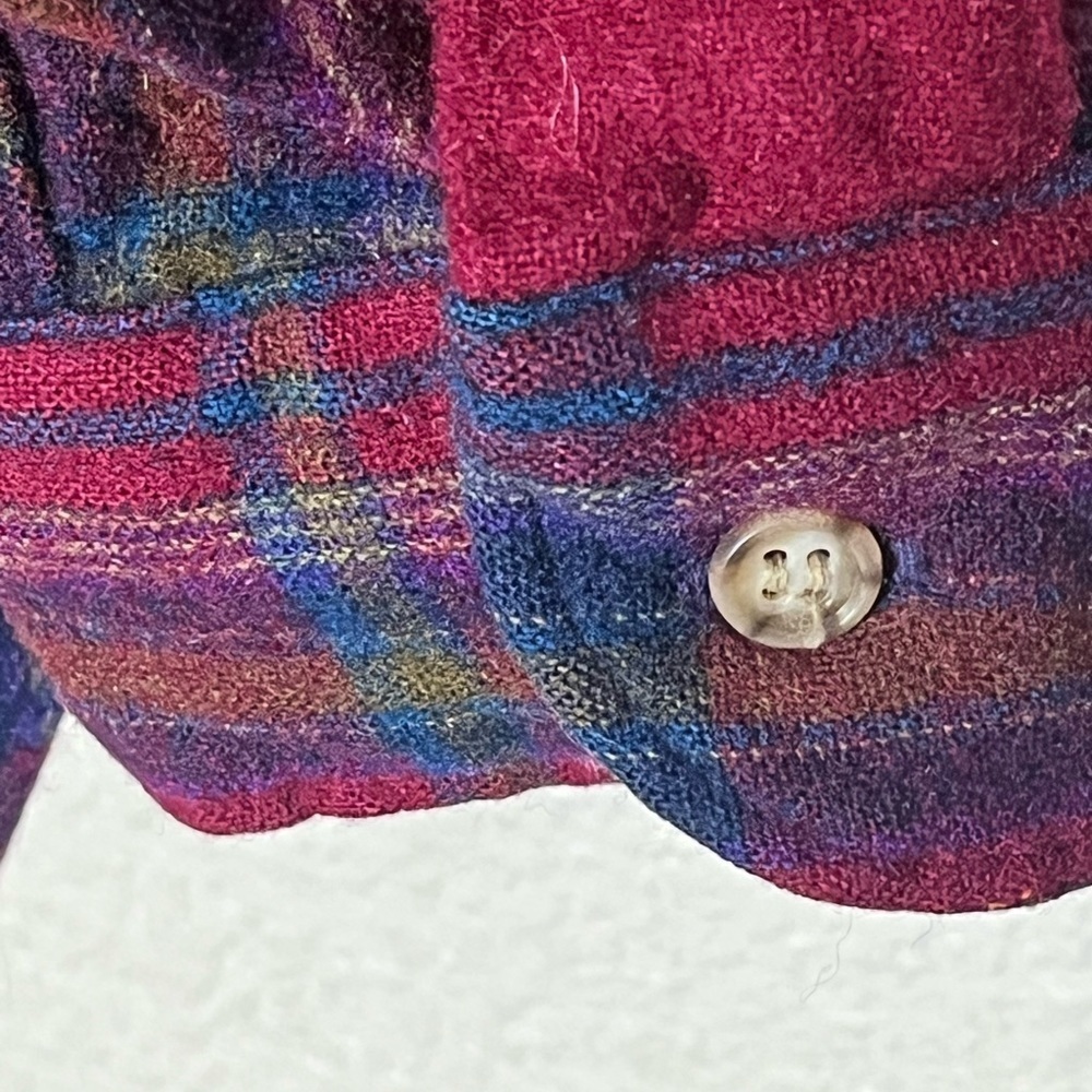 Pendleton Plaid Pure Virgin Wool Button Down Shir… - image 7